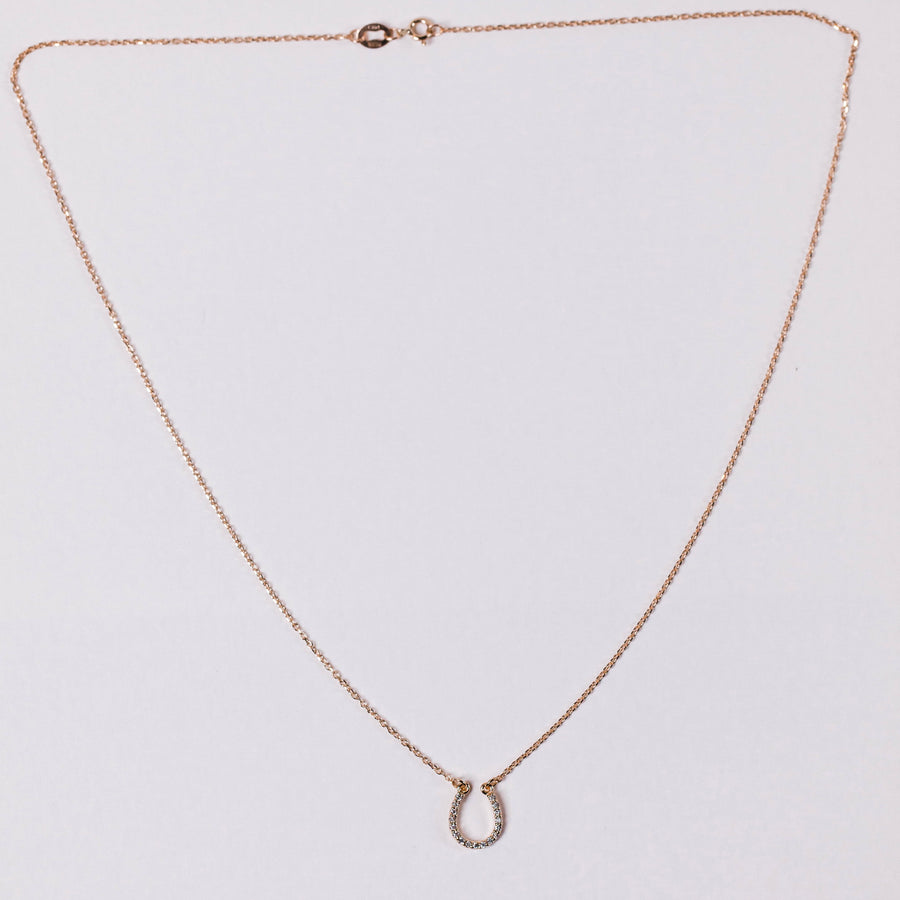 Diamond Horseshoe Necklace