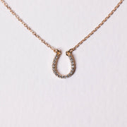 Diamond Horseshoe Necklace