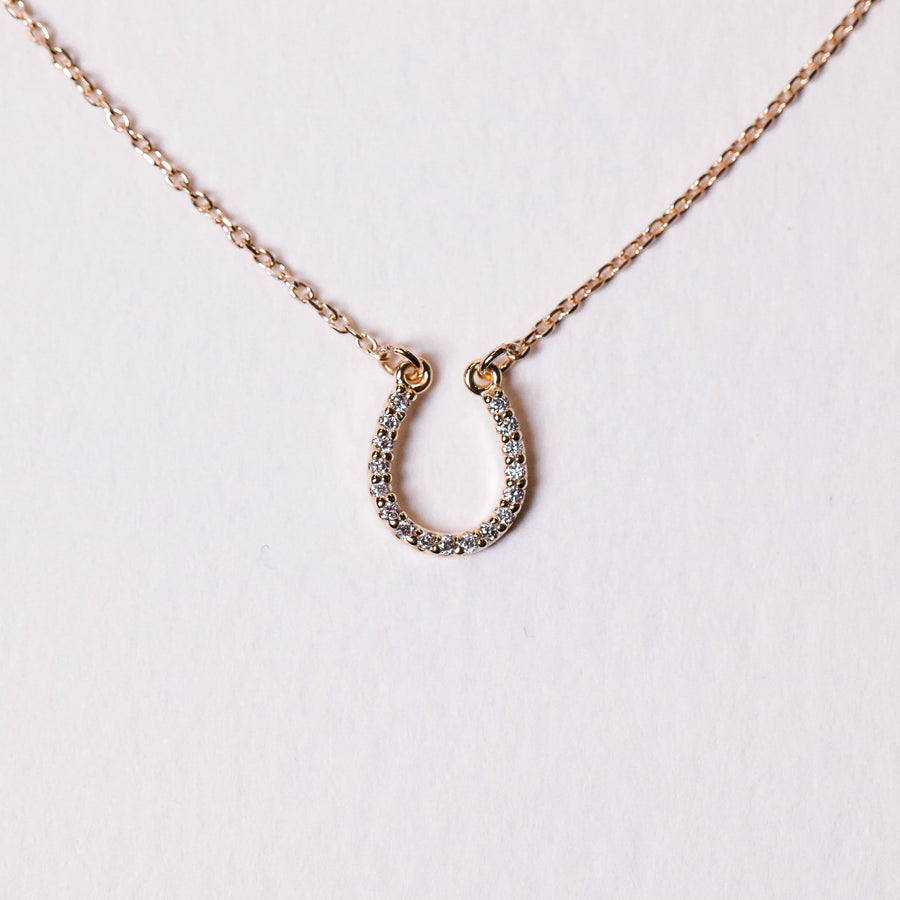 Diamond Horseshoe Necklace