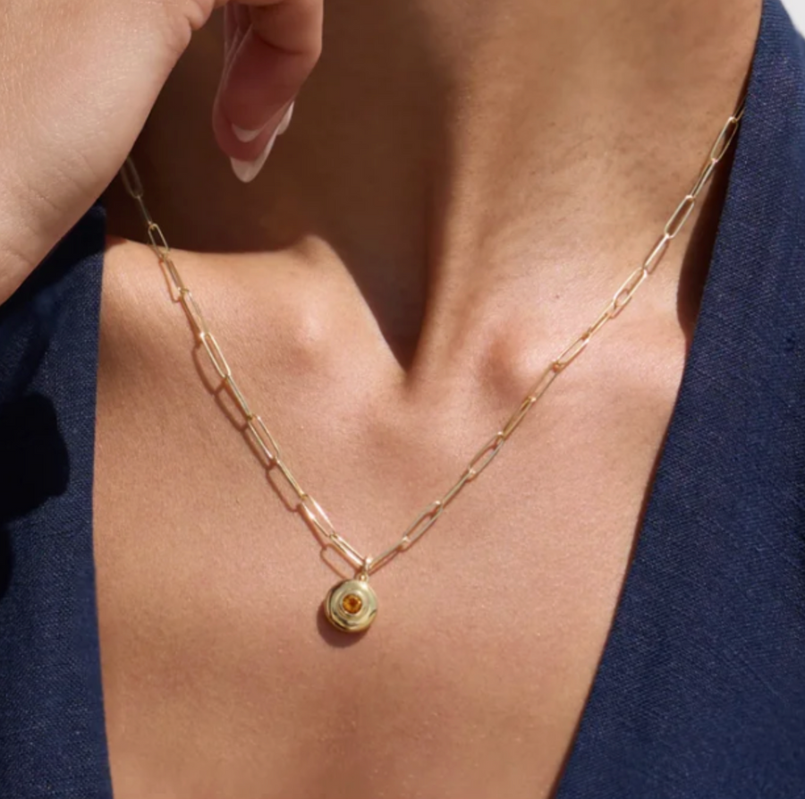 3.85mm Paperclip Necklace