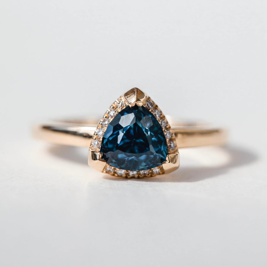 Trillion Montana Sapphire Ring