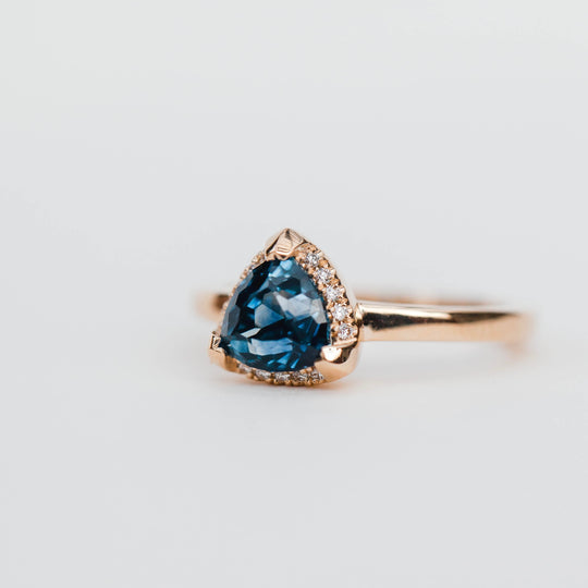 Trillion Montana Sapphire Ring