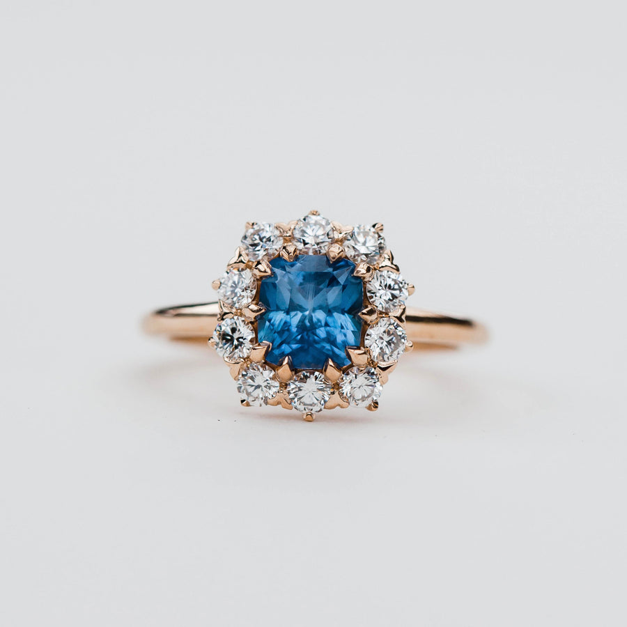 Magnolia Sapphire Petal Ring