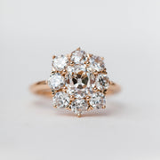 Magnolia Antique Diamond Petal Ring