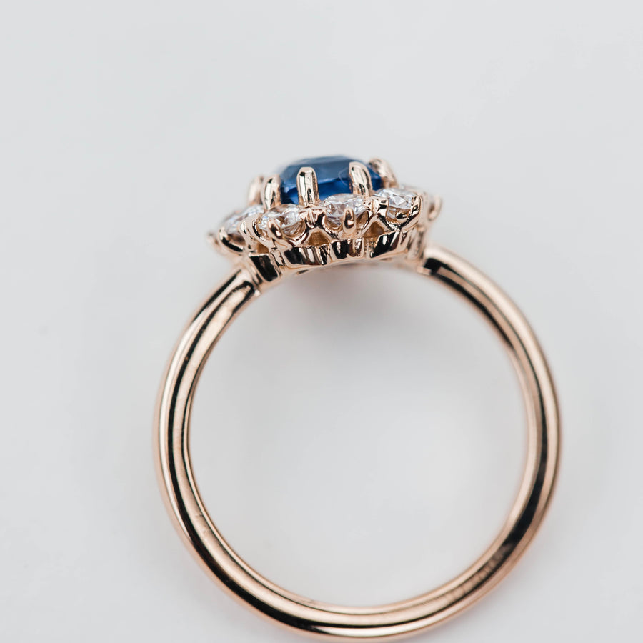 Magnolia Sapphire Petal Ring