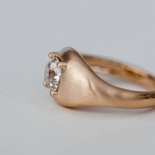 Old Mine Cut Dome Ring