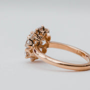 Magnolia Antique Diamond Petal Ring