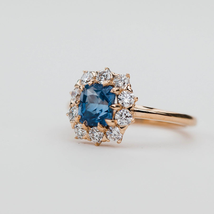 Magnolia Sapphire Petal Ring