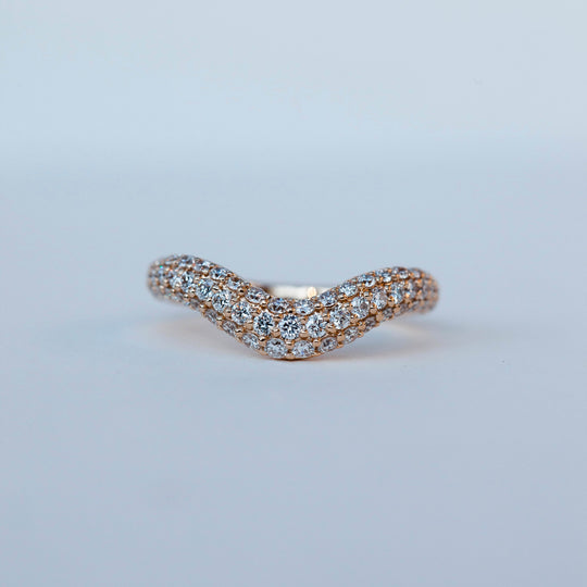 Pavé European Contour Band