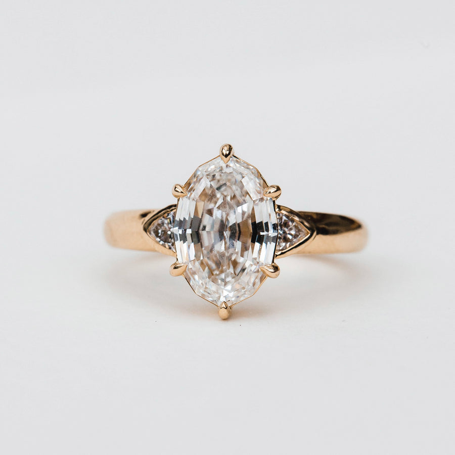 Zoë Step Cut Oval Ring