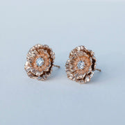 Diamond Poppy Earrings