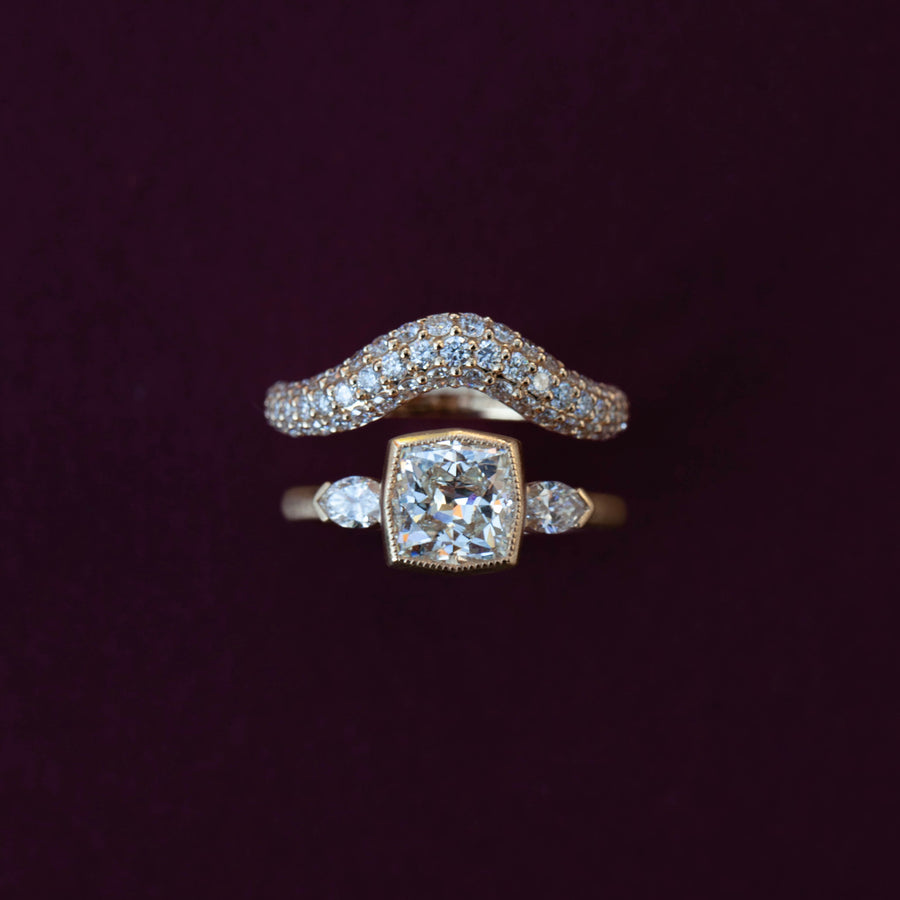 Pavé European Contour Band