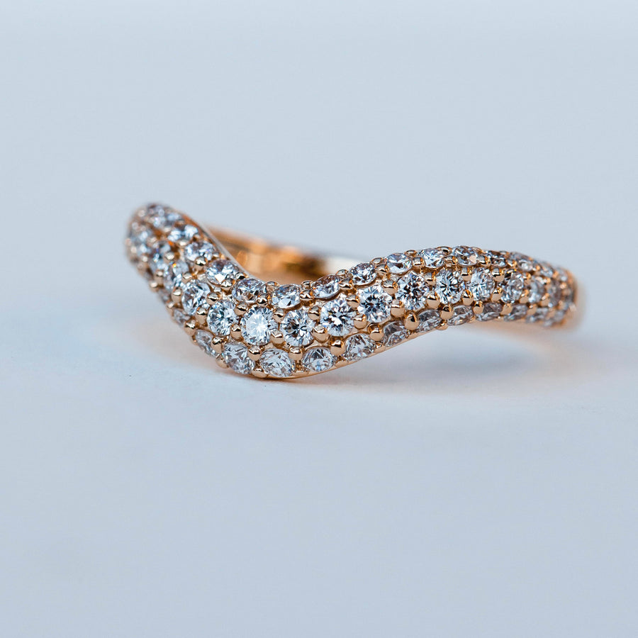 Pavé European Contour Band
