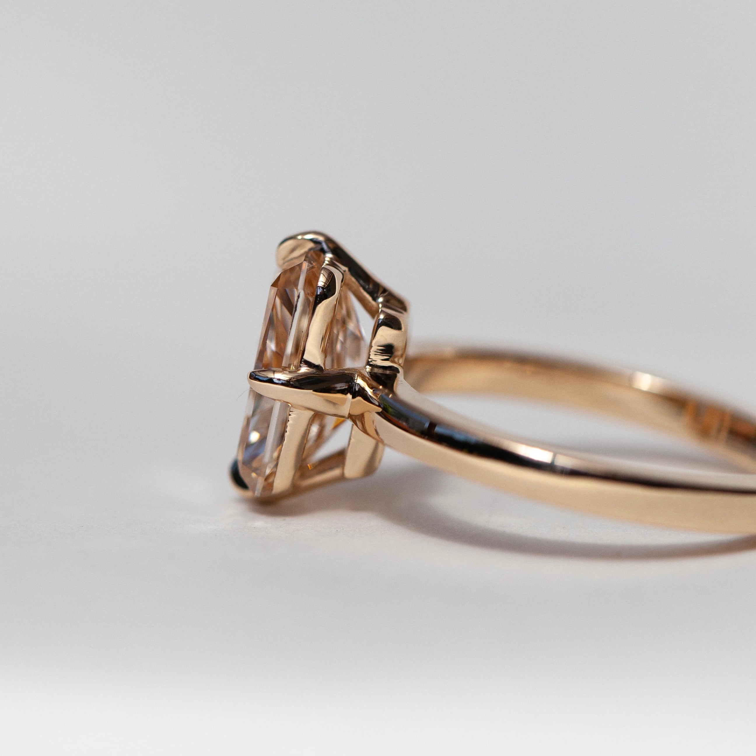 Champagne Compass Ring