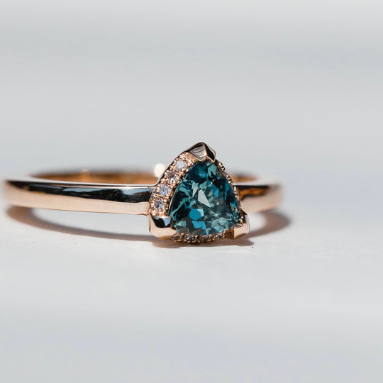 Petit Trillion Montana Sapphire Ring