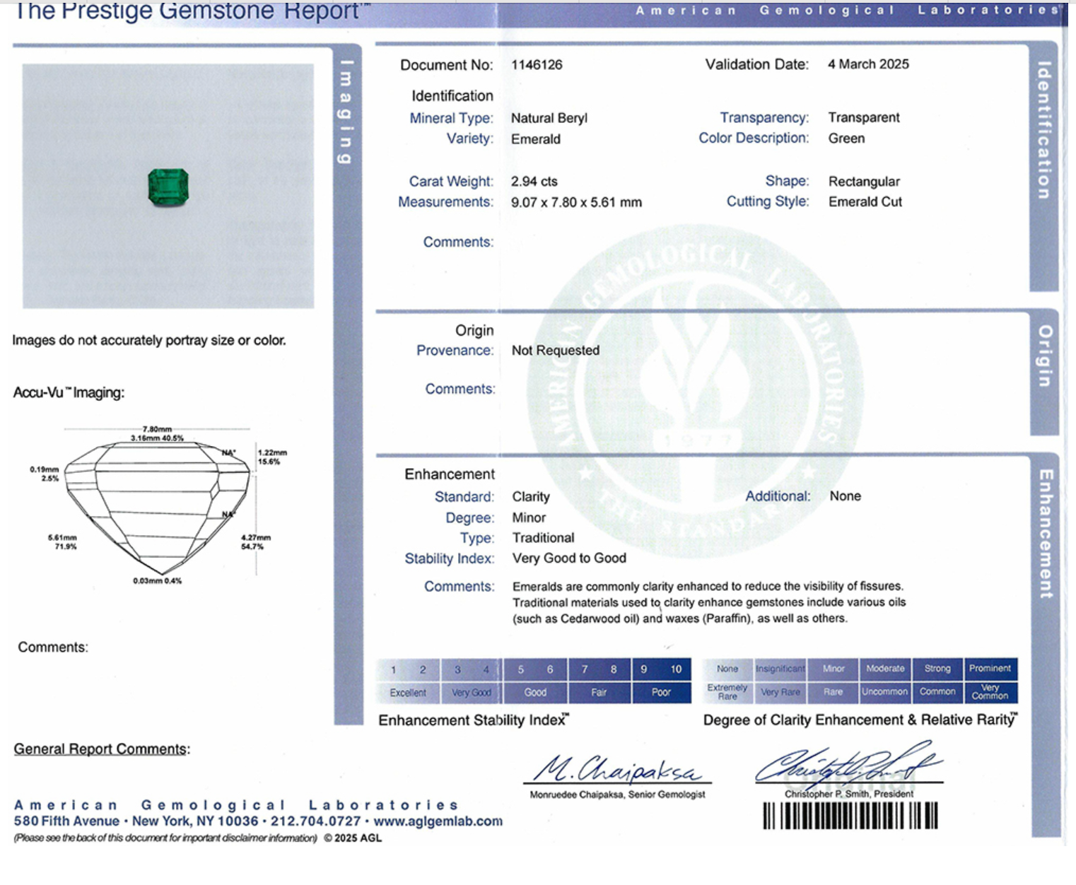 Custom Engagement Ring - Henry Emerald Ring - Emerald Invoice