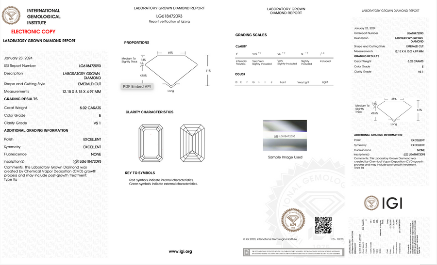 Taylor Custom Prism Engagement ring Final Invoice