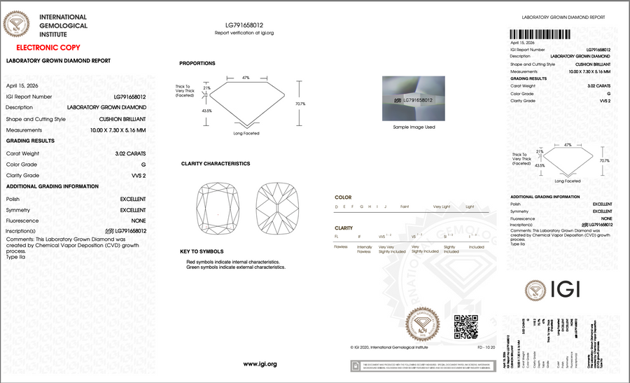 Custom Engagement Ring - Sarah Diamond Invoice