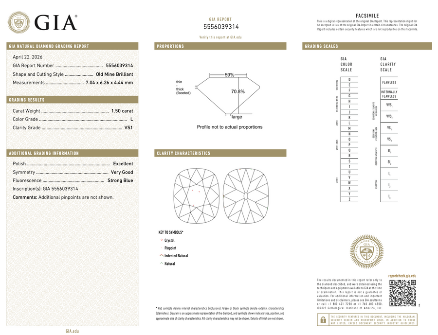Custom Engagement Ring for Mitchell and Megan - Diamond Invoice