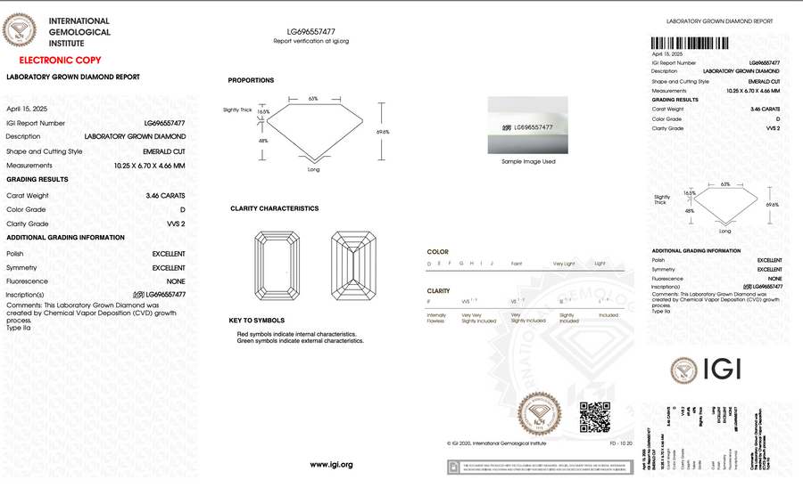 Custom Engagement Ring - Mara Diamond Invoice