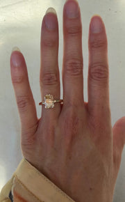 Champagne Compass Ring