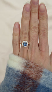 Magnolia Sapphire Petal Ring