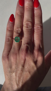 Leticia Emerald Cushion Ring