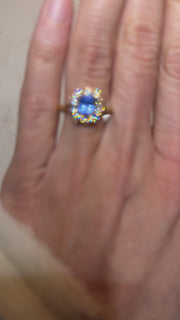 Magnolia Sapphire Petal Ring