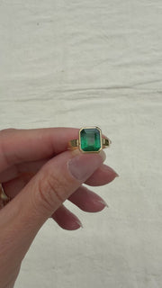 Custom Engagement Ring - Henry Emerald Ring - Final Invoice