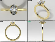 Custom Engagement Ring - Katie and Matt Final Invoice
