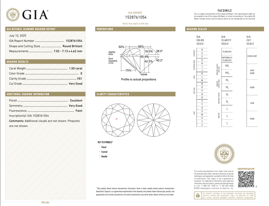 Barb Custom Engagement Ring Redesign - Diamond Invoice